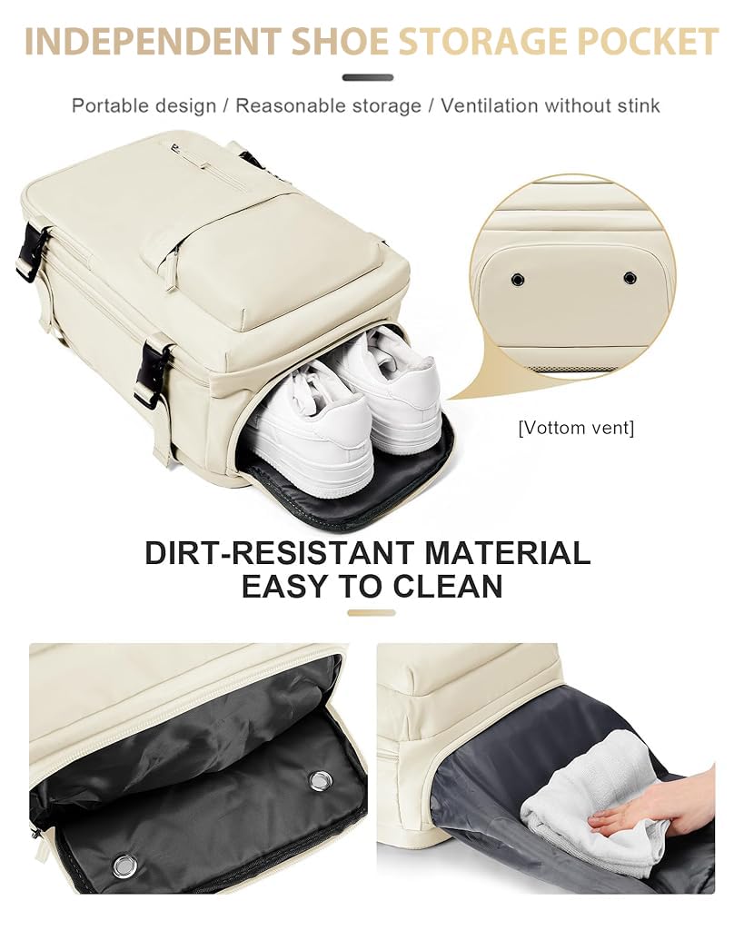 PALAY® Travel Backpack with Seperate Shoe Storage 14'' Laptop Backpack Full Open Zipper Bakcpack with Multi Compartments Fashion Outdoor Travel Waterproof Backpack PALAY® Travel Backpack with Seperate Shoe Storage 14'' Laptop Backpack Full Open Zipper Bakcpack with Multi Compartments Fashion Outdoor Travel Waterproof Backpack